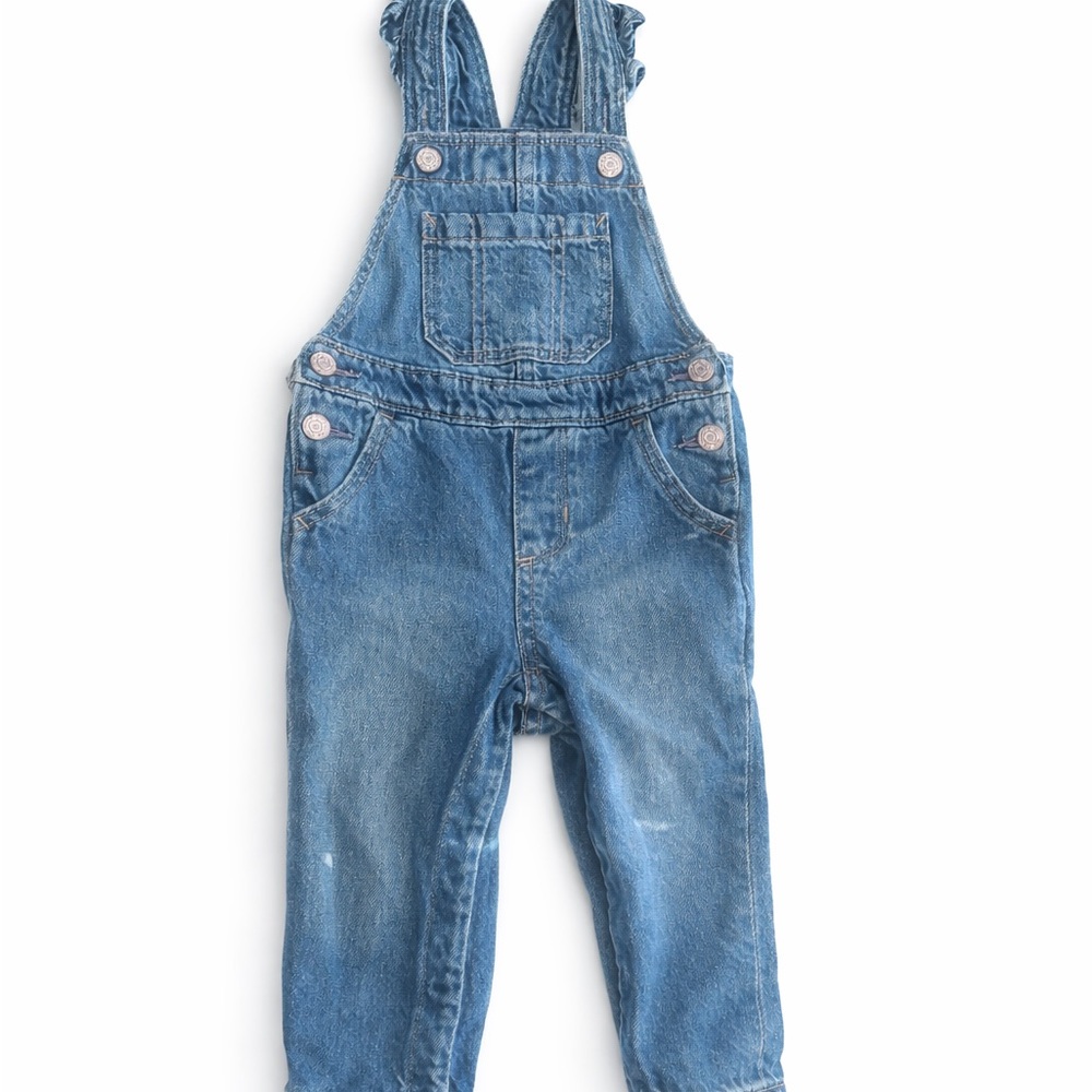 GAP Denim Toddler Overalls 12–18 Months Blue Jean